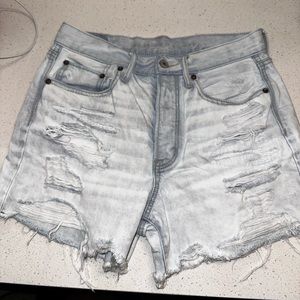 American Eagle Light Wash Denim Shorts
